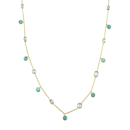 Long Necklace Turquoise /Aqua