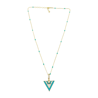 Geometric Enamel Eye & other  Designs -C-necklaces