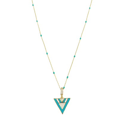 Geometric Enamel Eye & other  Designs -C-necklaces