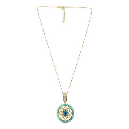 Geometric Enamel Eye & other  Designs -D-necklaces