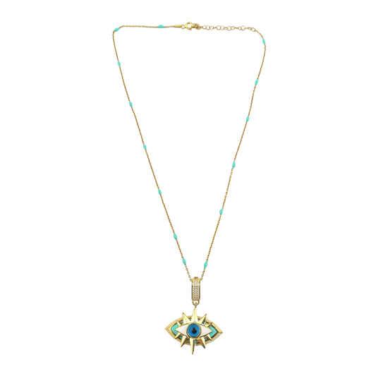 Geometric Enamel Eye & other  Designs -E-necklaces