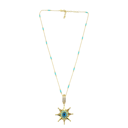 Geometric Enamel Eye & other  Designs -F-necklaces