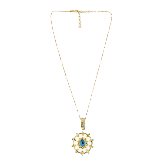 Geometric Enamel Eye & other  Designs -G-necklaces