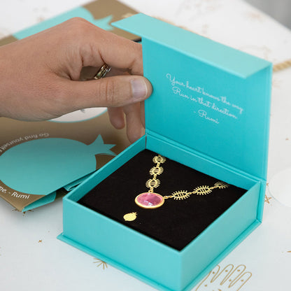 Purpurite Pavé Necklace Sherie Boutik