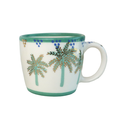 G Alphabet Palm Tree Mug