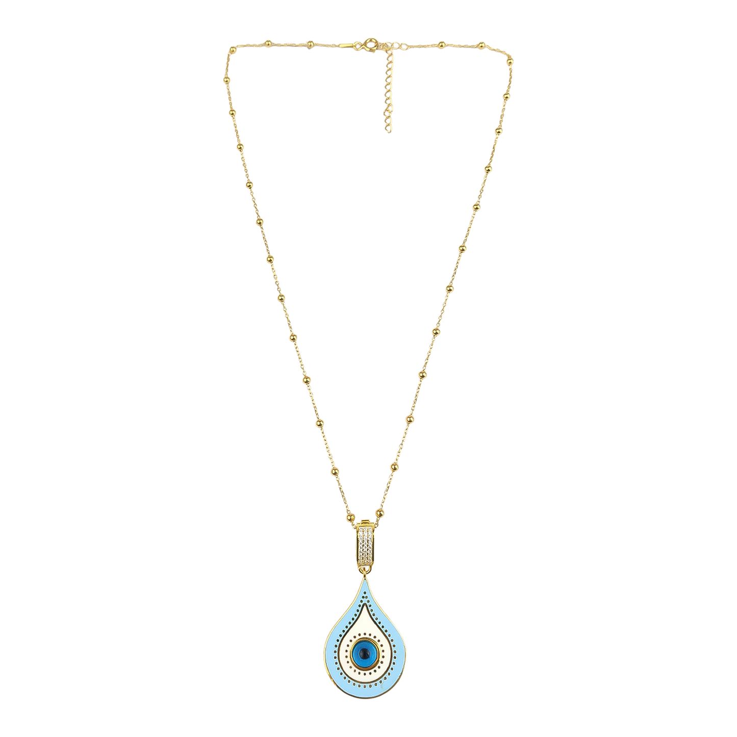 Geometric Enamel Eye & other  Designs -H-necklaces