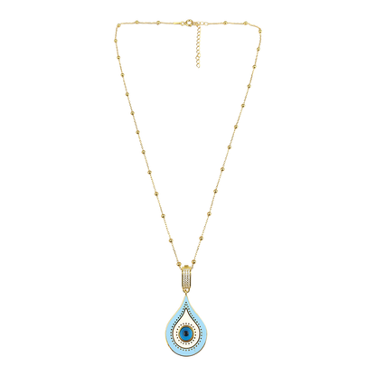 Geometric Enamel Eye & other  Designs -H-necklaces