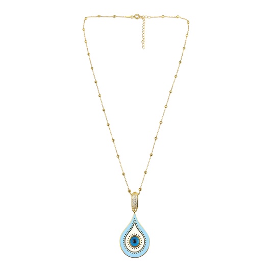 Geometric Enamel Eye & other  Designs -H-necklaces