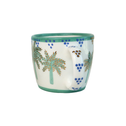 G Alphabet Palm Tree Mug