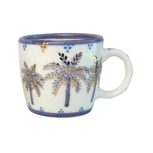 B Alphabet Palm Tree Mug