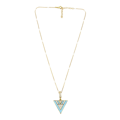 Geometric Enamel Eye & other  Designs -J-necklaces