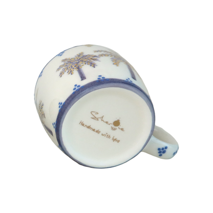 B Alphabet Palm Tree Mug