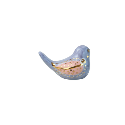 Purple  and pink Bird floral  design