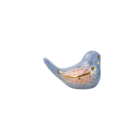 Purple  and pink Bird floral  design