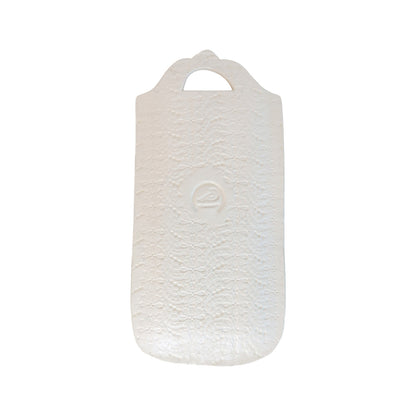 Floral Design Plate Creamy