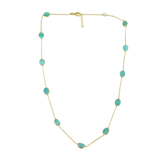 Long Necklace Turquoise /C