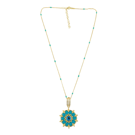 Geometric Enamel Eye & other  Designs -K-necklaces