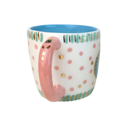 G Alphabet Mug Pink Handle