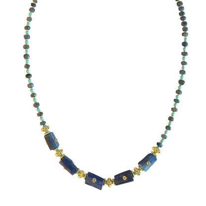 Necklace Blue Kyanite /Turquoise  NS 2507
