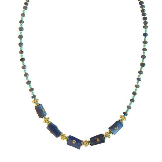 Necklace Blue Kyanite /Turquoise  NS 2507