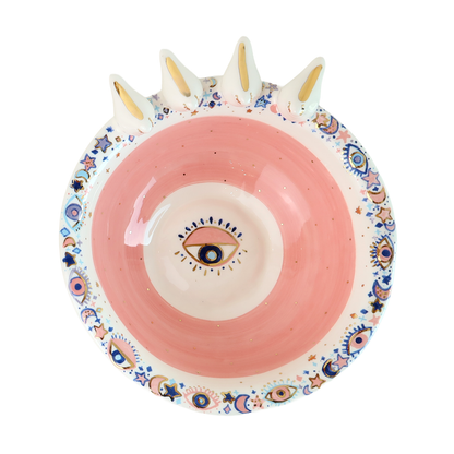 bowl  4 white 3d bird Sherie Boutik