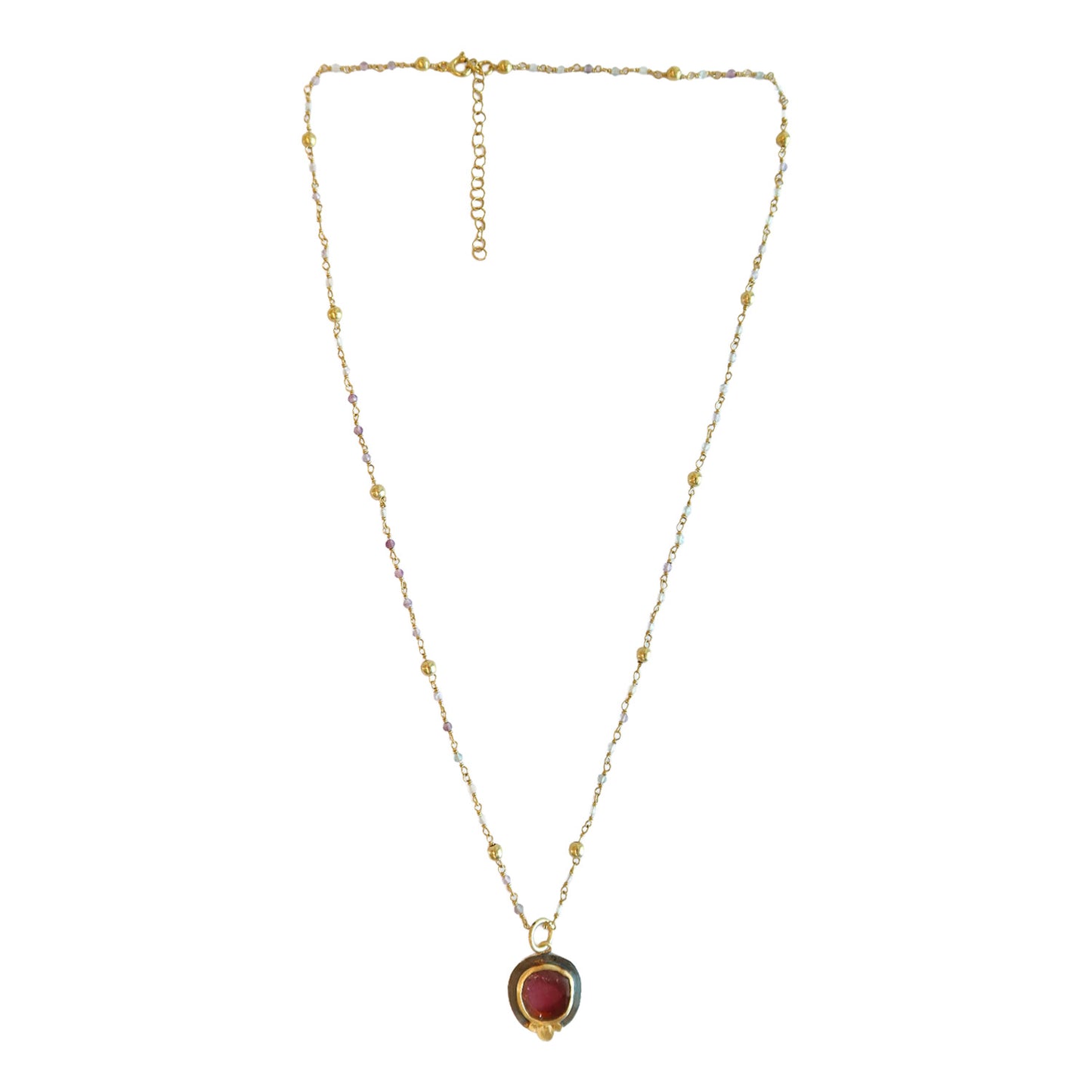 Necklace Tourmaline /pink tourmaline pendent NS 2532