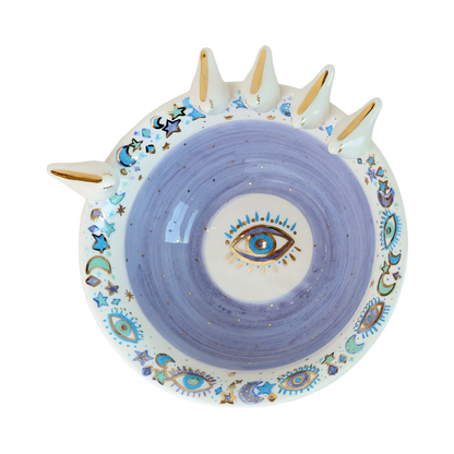 bowl  5 white 3d bird Sherie Boutik
