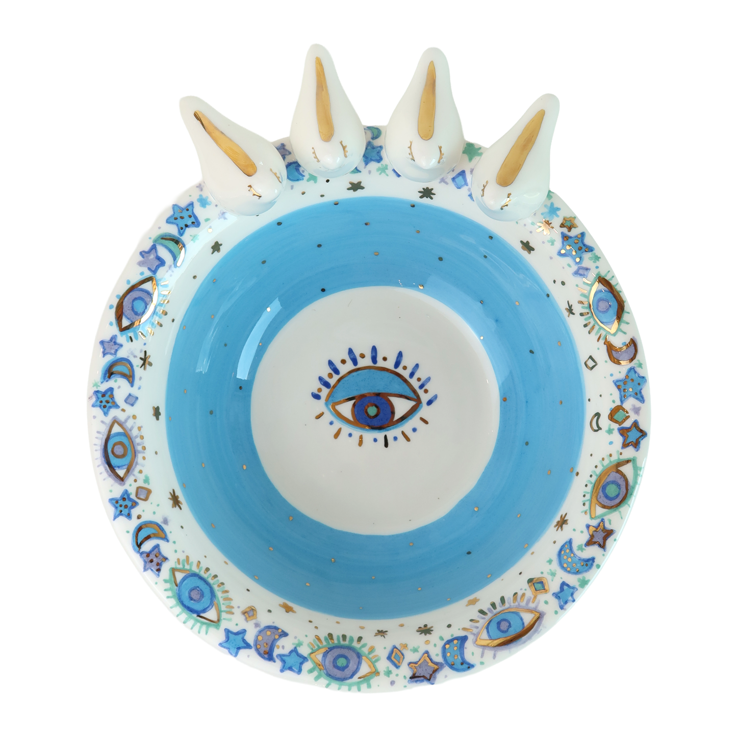 bowl  4 white 3d bird Sherie Boutik