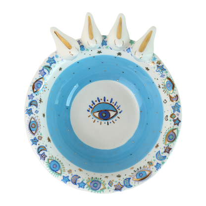 bowl  4 white 3d bird Sherie Boutik