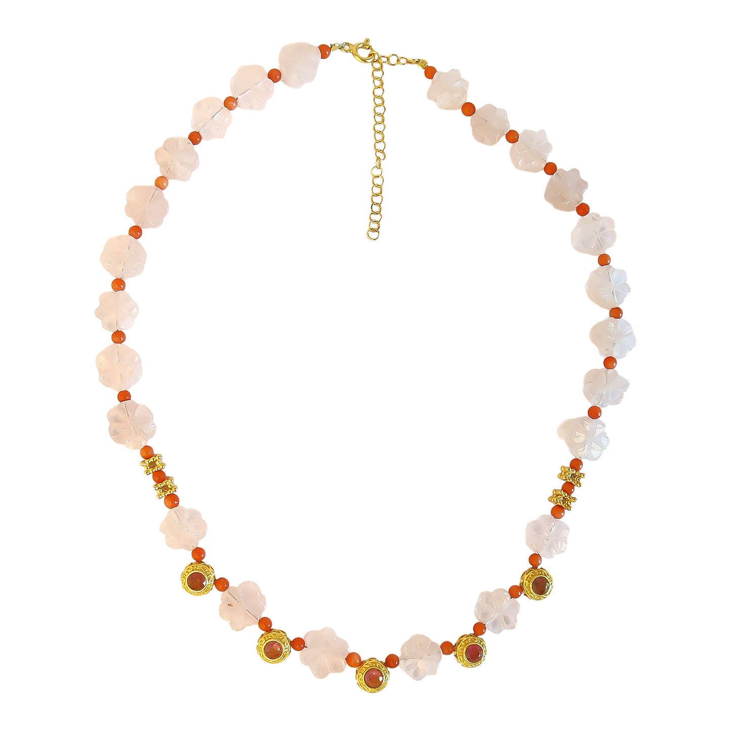 Necklace Rose qtz NS 2511