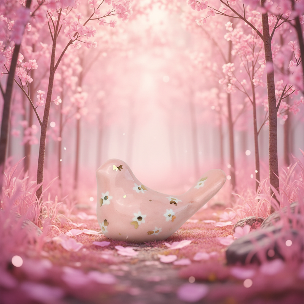 Cherie Small Bird | Baby Pink Daisy Sherie Boutik