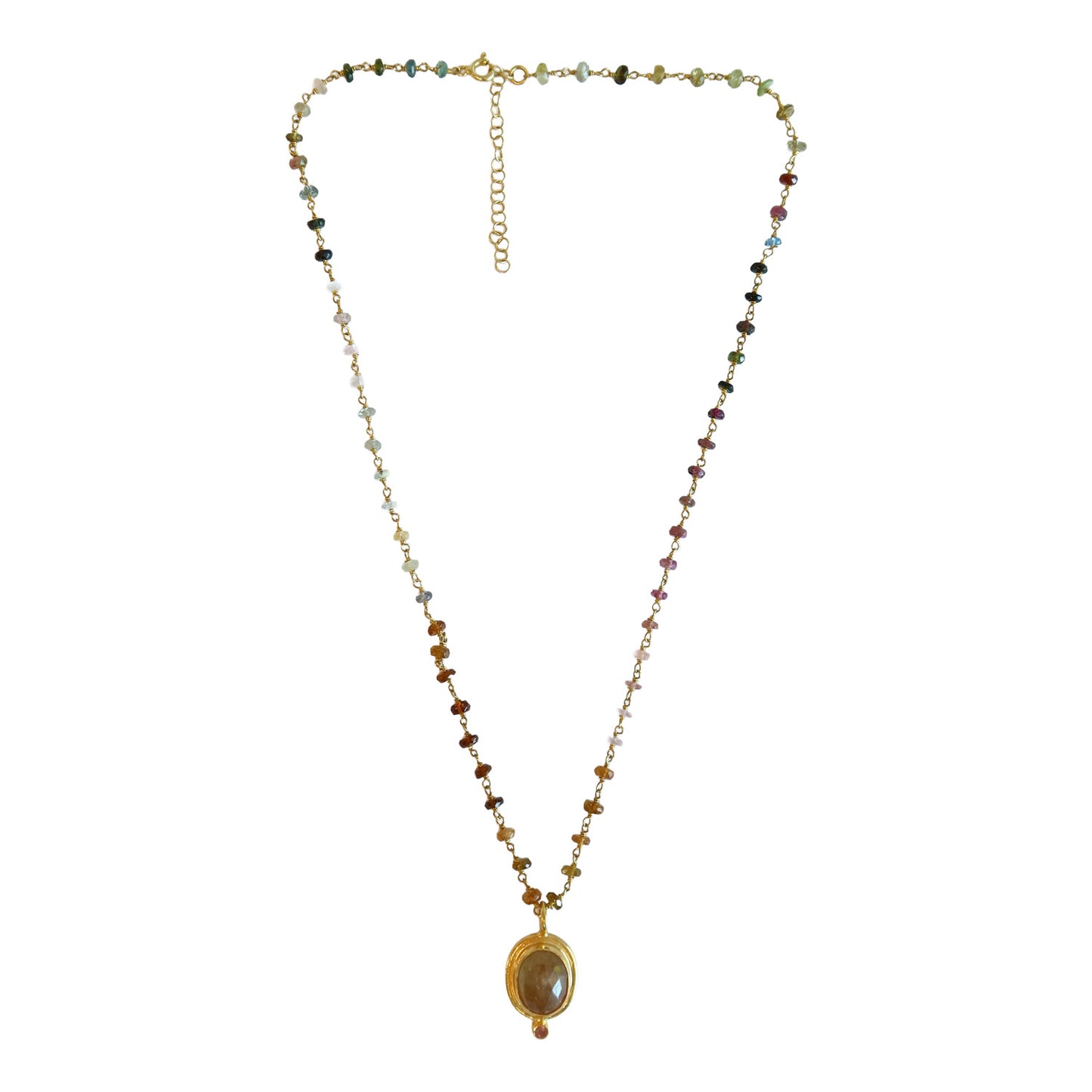 Necklace Tourmaline  /Tourmaline pendent  NS 2524