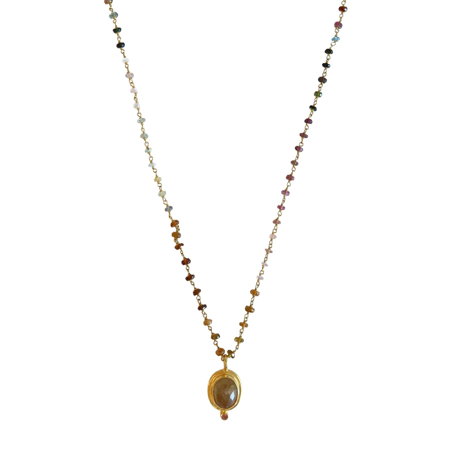 Necklace Tourmaline  /Tourmaline pendent  NS 2524