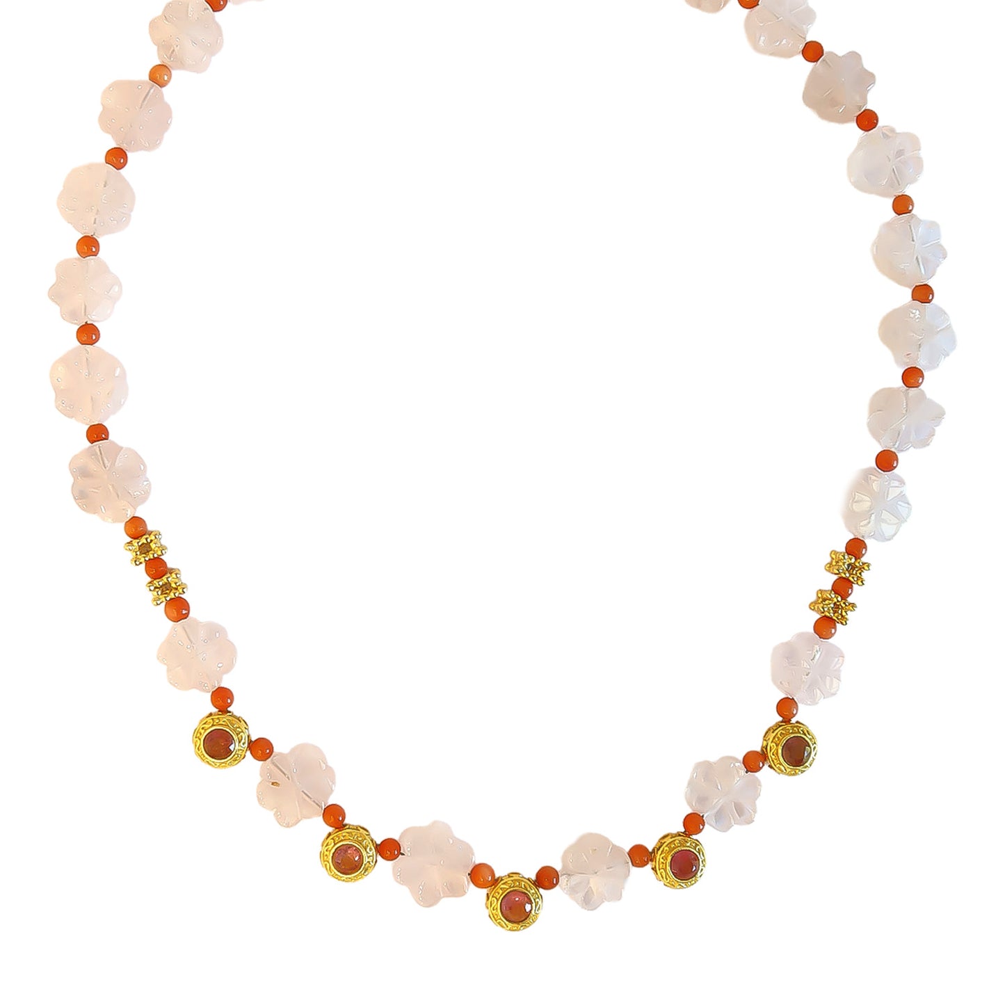 Necklace Rose qtz NS 2511