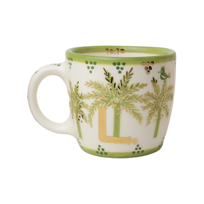 L Alphabet Palm Tree Mug Sherie Boutik