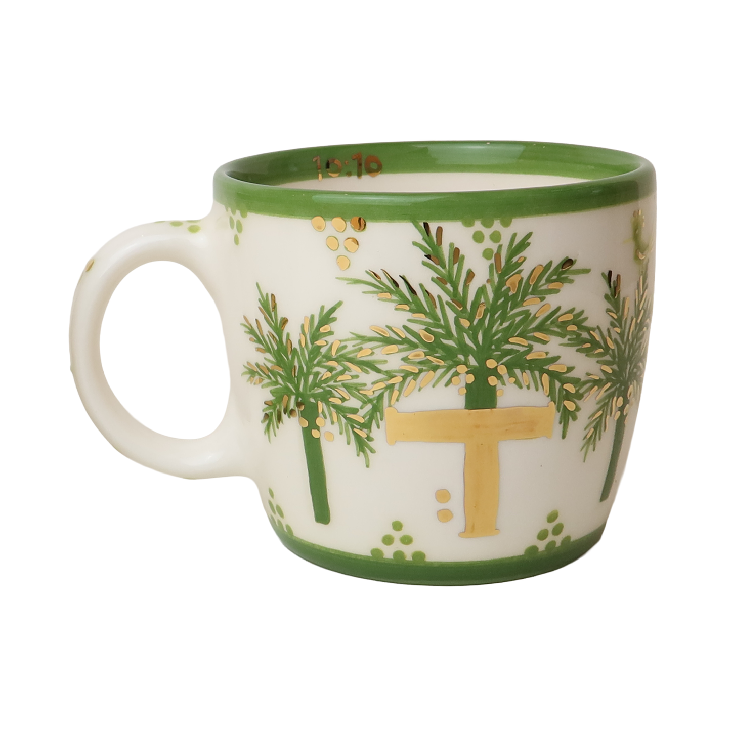 T Alphabet Palm Tree Mug Sherie Boutik