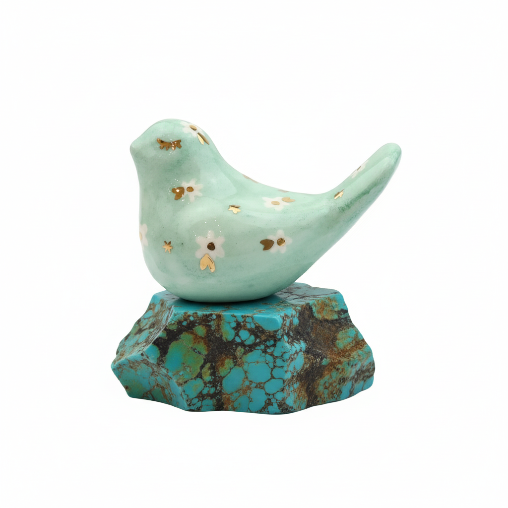 Cherie Small Bird | Turquoise Daisy Sherie Boutik