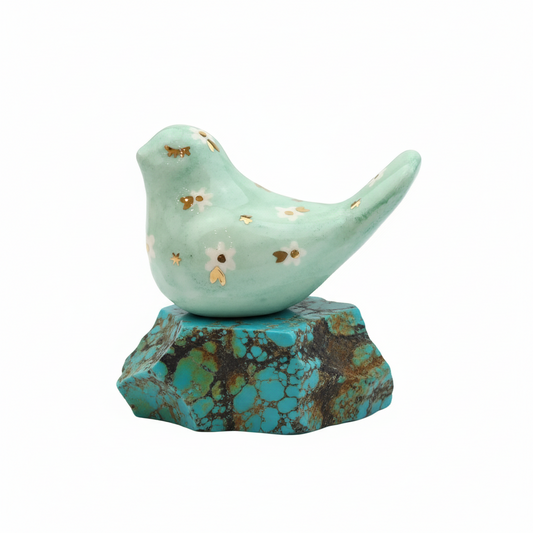 Cherie Small Bird | Turquoise Daisy Sherie Boutik