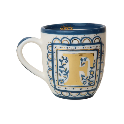 F Square Design Mug Sherie Boutik