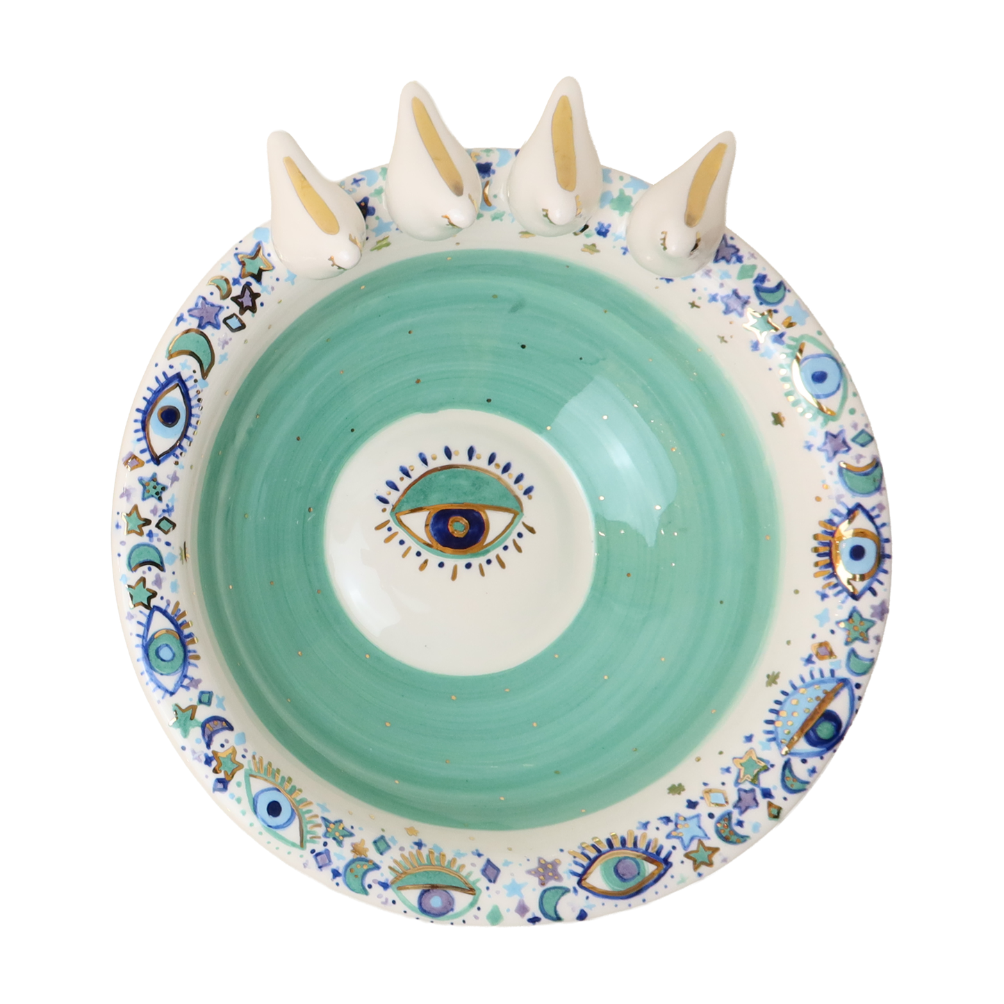 bowl  4 white 3d bird Sherie Boutik