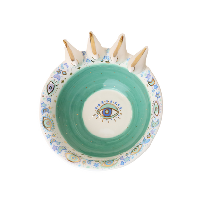 bowl  4 white 3d bird Sherie Boutik