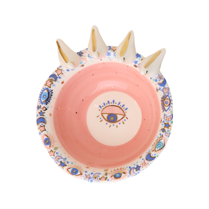 bowl  4 white 3d bird Sherie Boutik