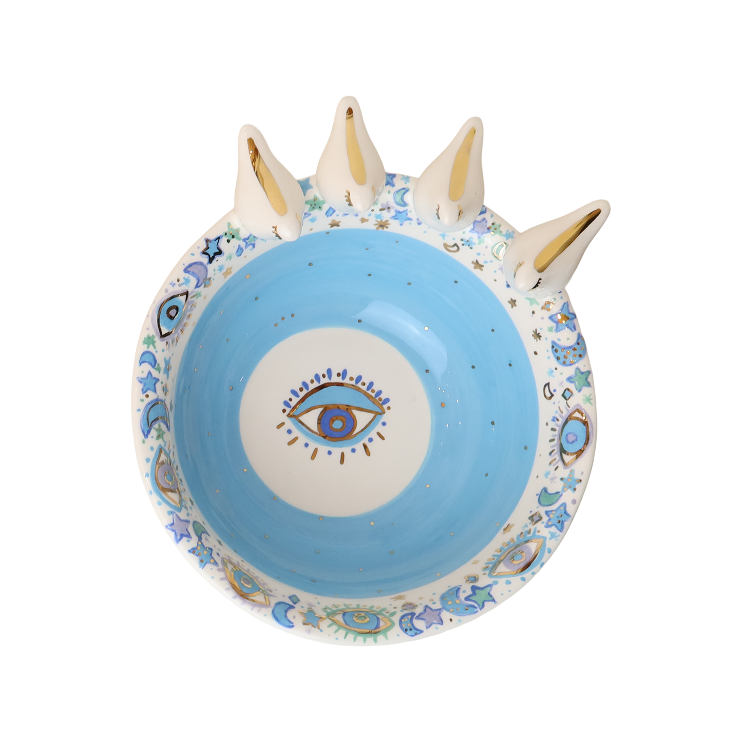 bowl  4 white 3d bird Sherie Boutik