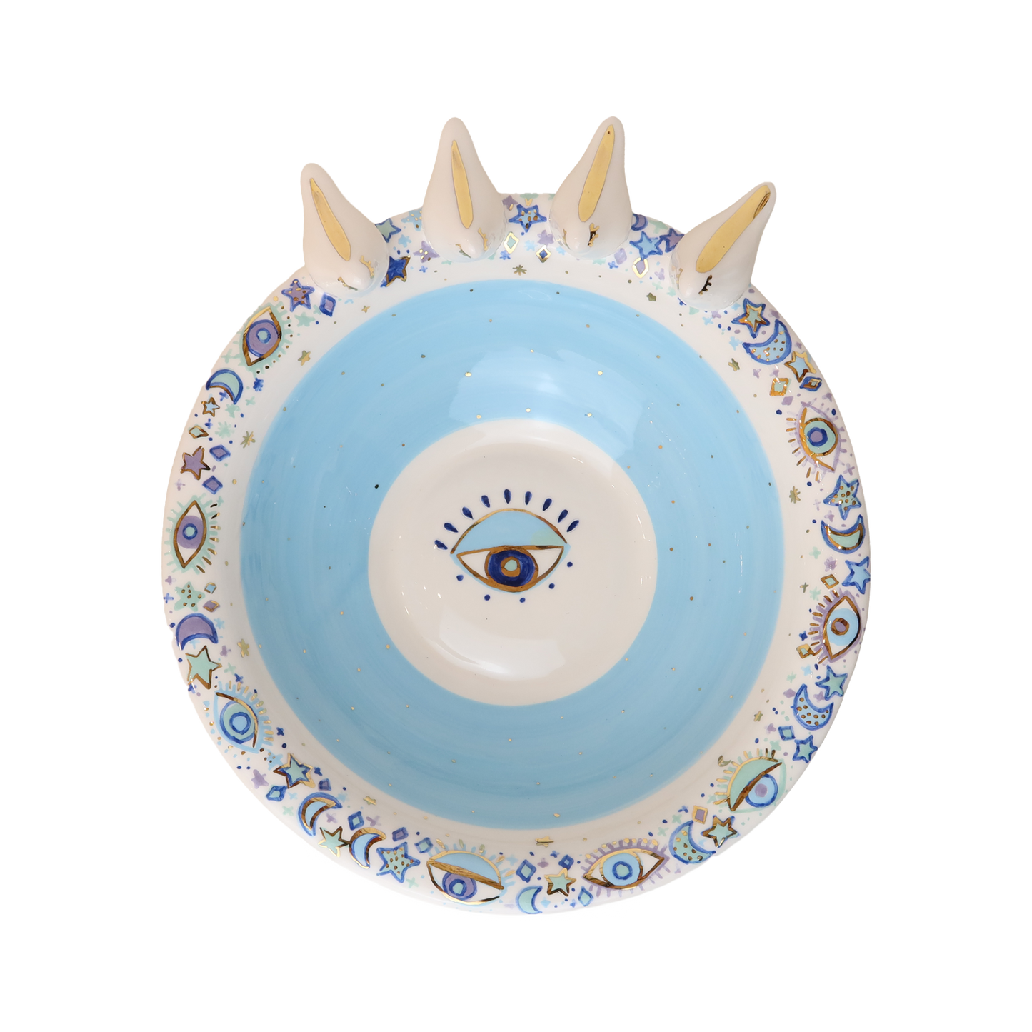 bowl  4 white 3d bird Sherie Boutik