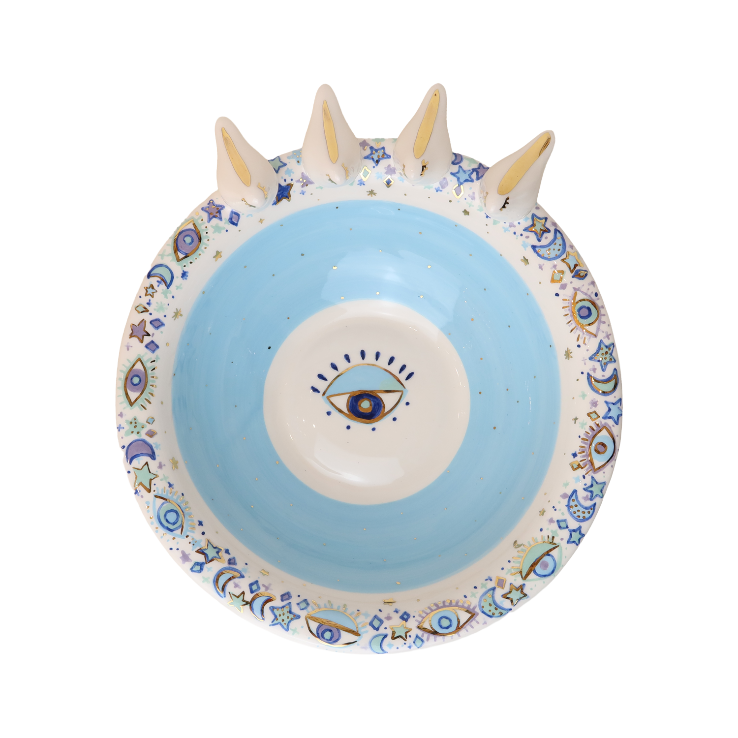 bowl  4 white 3d bird Sherie Boutik