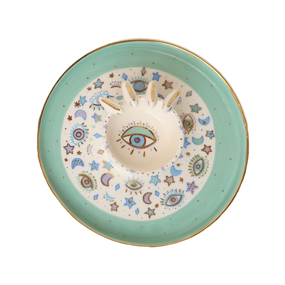 Purple Plate  4 white 3d bird Sherie Boutik