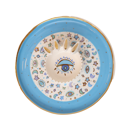 Purple Plate  4 white 3d bird Sherie Boutik