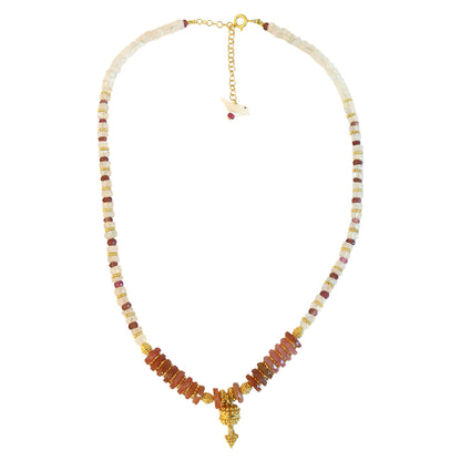 Necklace Rose qtz /Pink Tourmaline   NS 2514