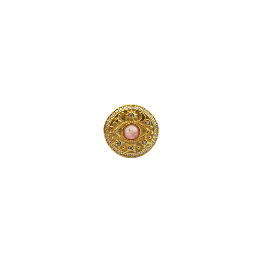 Celestial Eye Tourmaline & Crystal Ring