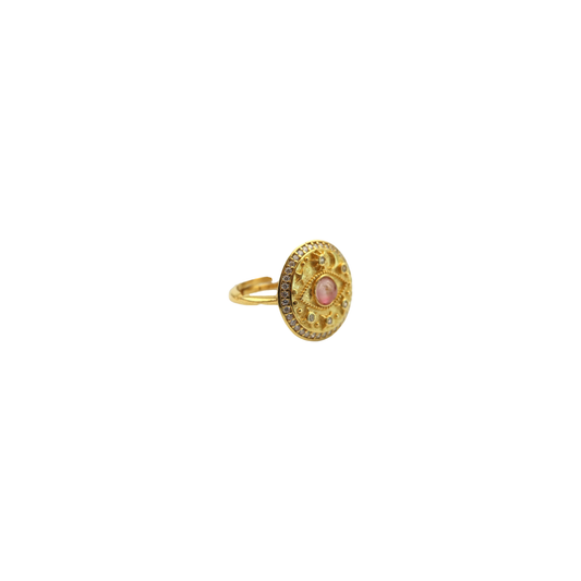 Celestial Eye Tourmaline & Crystal Ring